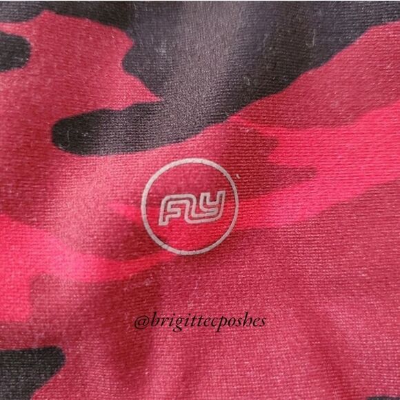 FLYWHEEL Black/Red Camouflage Legging - Picture 3 of 8